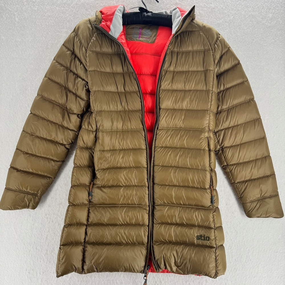 Stio - Hometown Down Down Parka Puffer Jacket - Bronze/Orange - Medium - Women